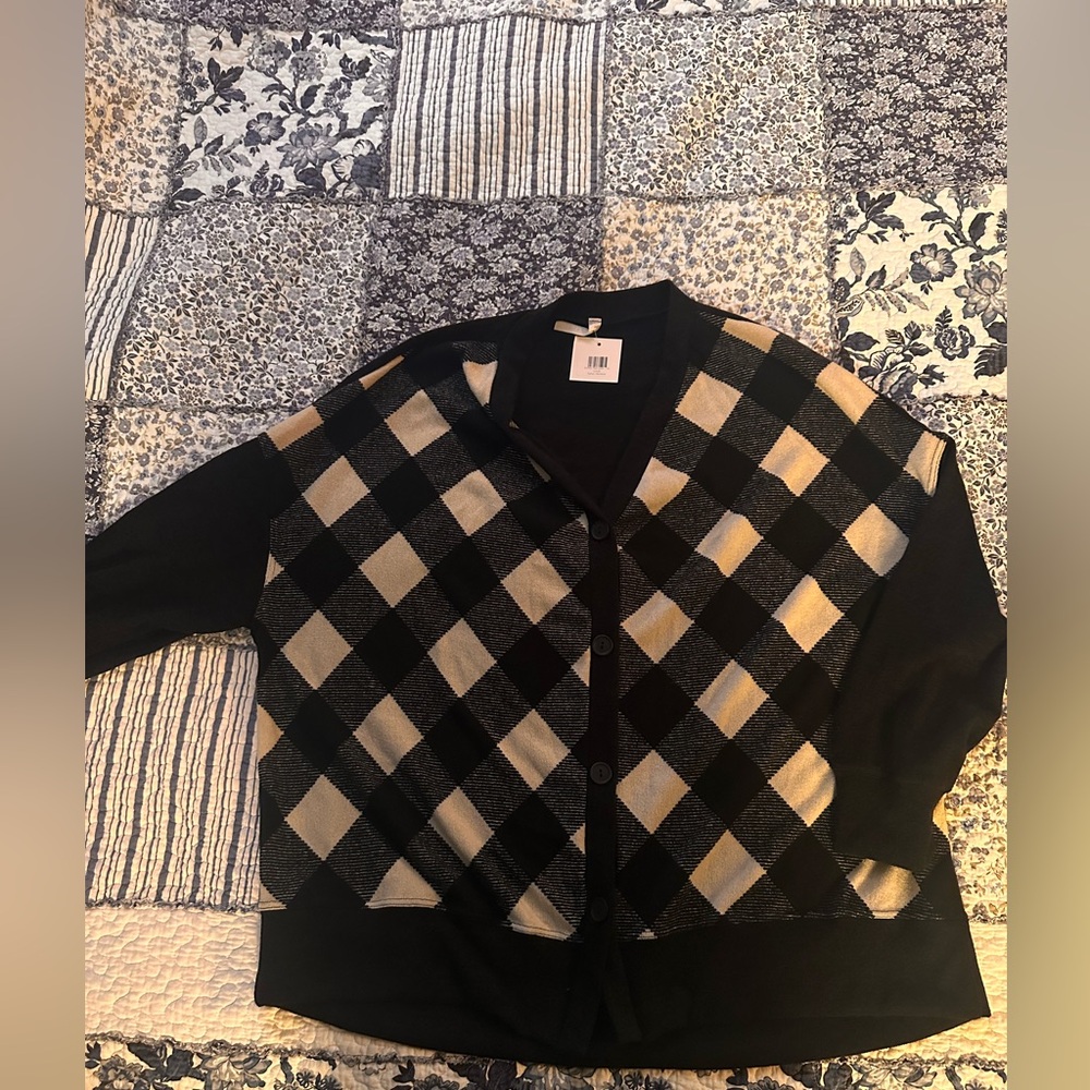 NWT Emerald brand 1X cardigan
